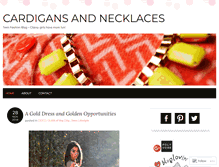 Tablet Screenshot of cardigansandnecklaces.com